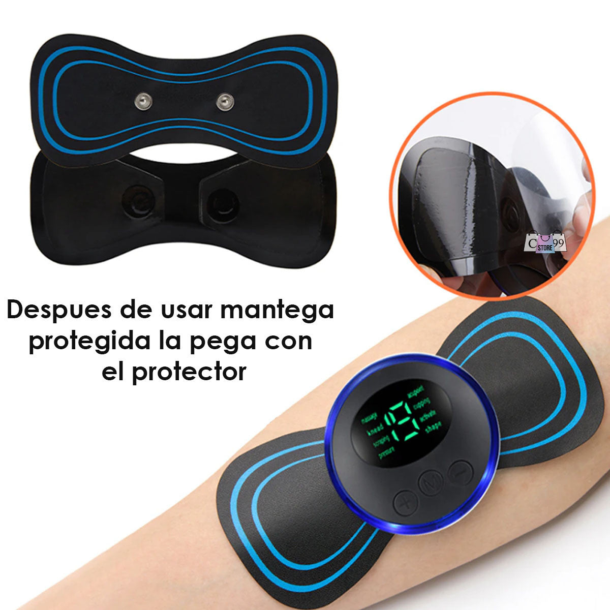 BodyZen™ - Mini Masajeador Cervical Eléctrico Recargable USB