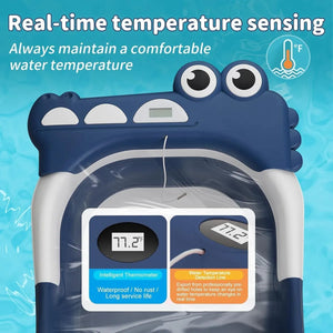 BembiBear™ | Bañera Plegable con Cojín + Termómetro