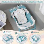 BembiBear™ | Bañera Plegable con Cojín + Termómetro