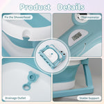 BembiBear™ | Bañera Plegable con Cojín + Termómetro