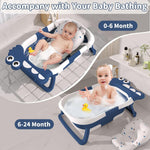 BembiBear™ | Bañera Plegable con Cojín + Termómetro