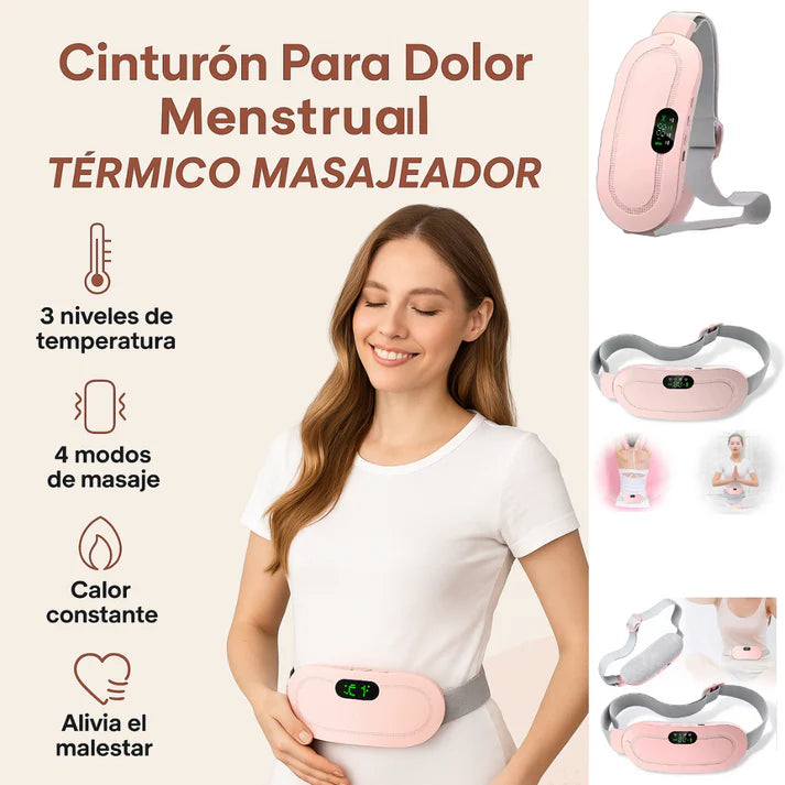 RelaxaPad | Almohadilla Recargable con Calor y Masaje para Cólicos, Espalda y Abdomen.