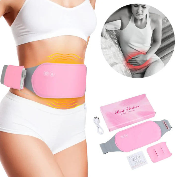 RelaxaPad | Almohadilla Recargable con Calor y Masaje para Cólicos, Espalda y Abdomen.