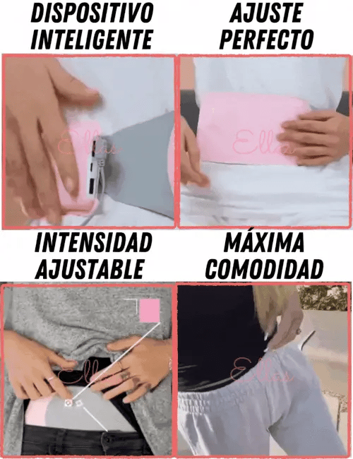 RelaxaPad | Almohadilla Recargable con Calor y Masaje para Cólicos, Espalda y Abdomen.