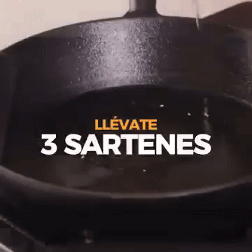 🔥 ChefFerro™ – Juego de Sartenes de Hierro Fundido Pre-sazonadas (3 Piezas) 🍳