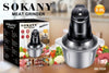 Picadora Eléctrica Multifunción Sokany SK-7020™ | 400W de Potencia, 2L de Capacidad.