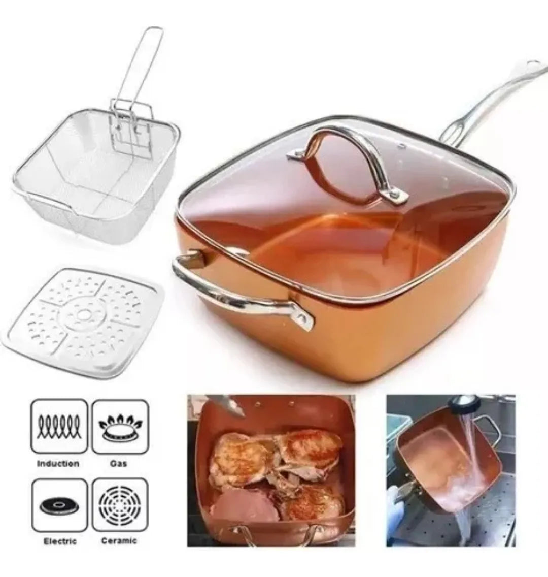 Copper MultiCook Pro™ | Set x 5 | La cacerola todo-en-uno de alto rendimiento