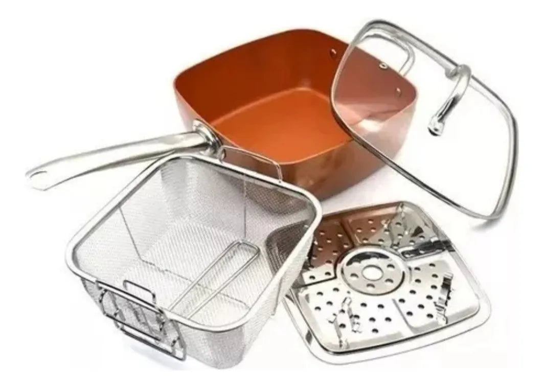 Copper MultiCook Pro™ | Set x 5 | La cacerola todo-en-uno de alto rendimiento