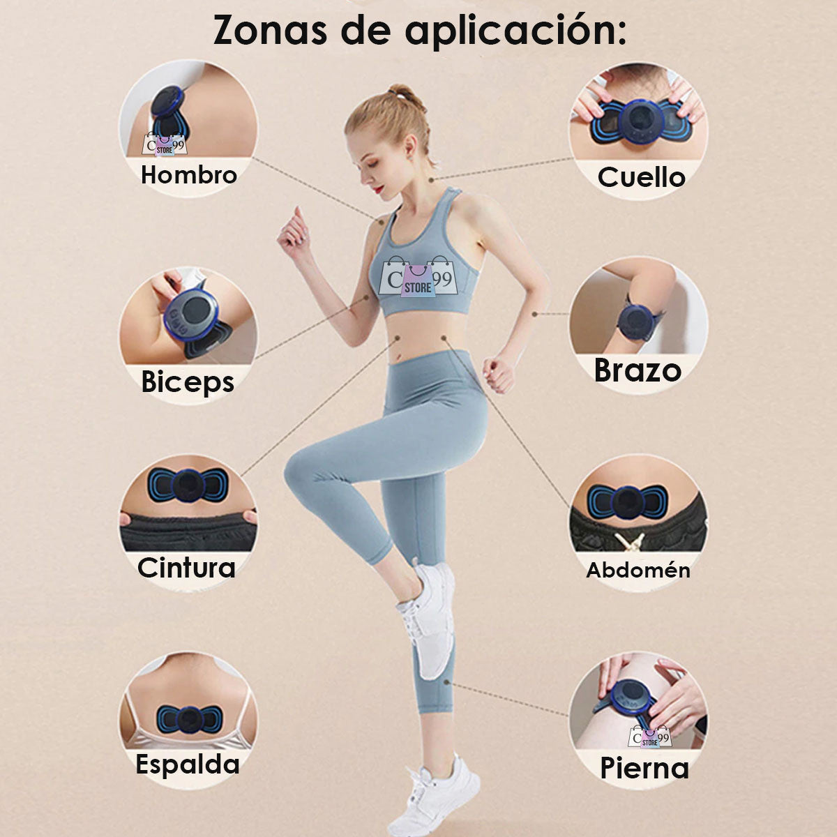 BodyZen™ - Mini Masajeador Cervical Eléctrico Recargable USB